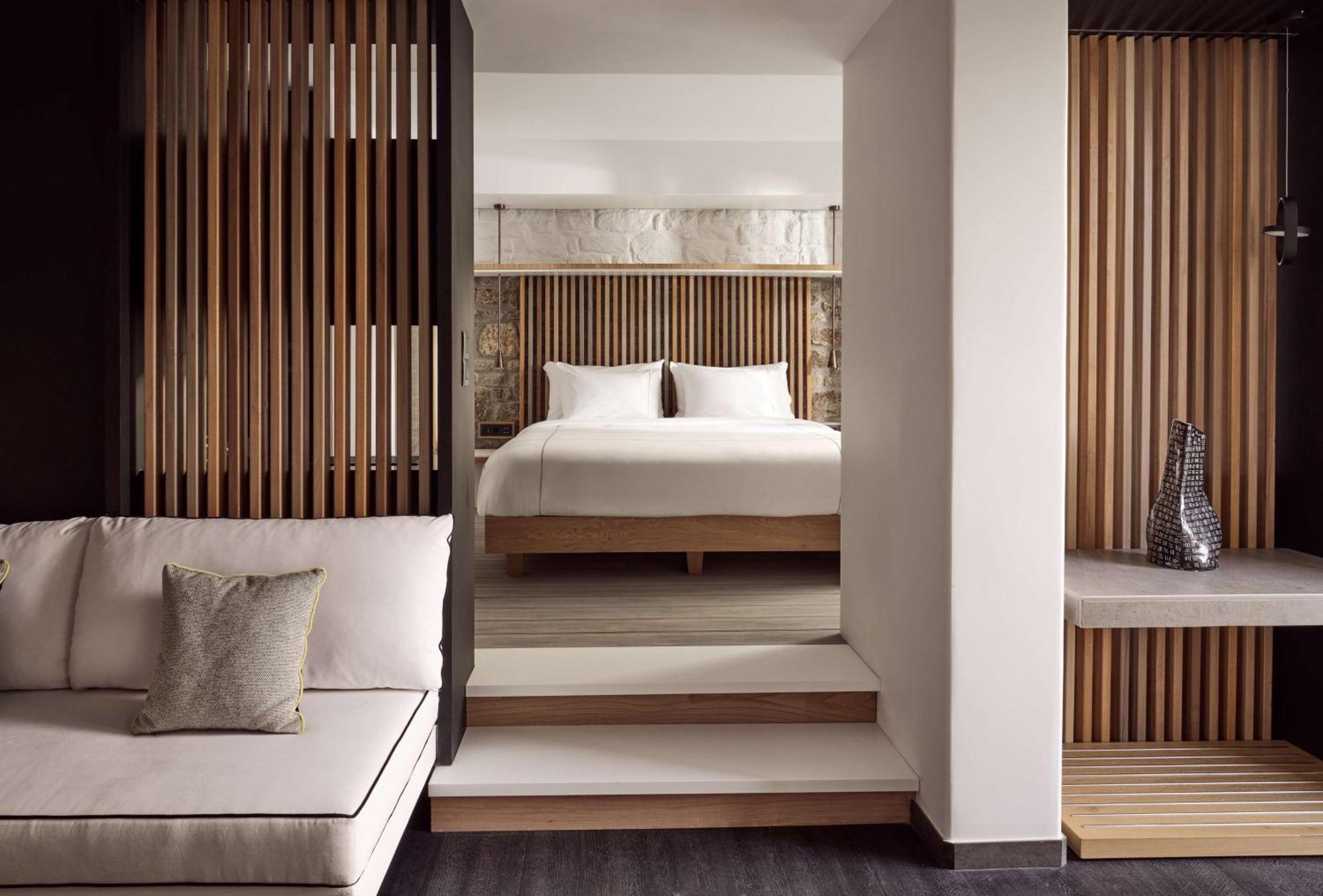 Semeli Coast Mykonos Curio Collection By Hilton Hotel Merchia Beach ภายนอก รูปภาพ