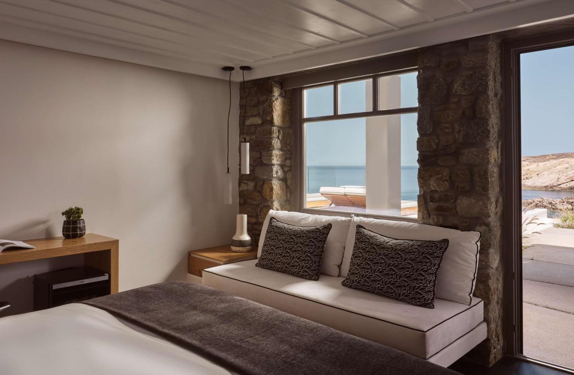Semeli Coast Mykonos Curio Collection By Hilton Hotel Merchia Beach ภายนอก รูปภาพ