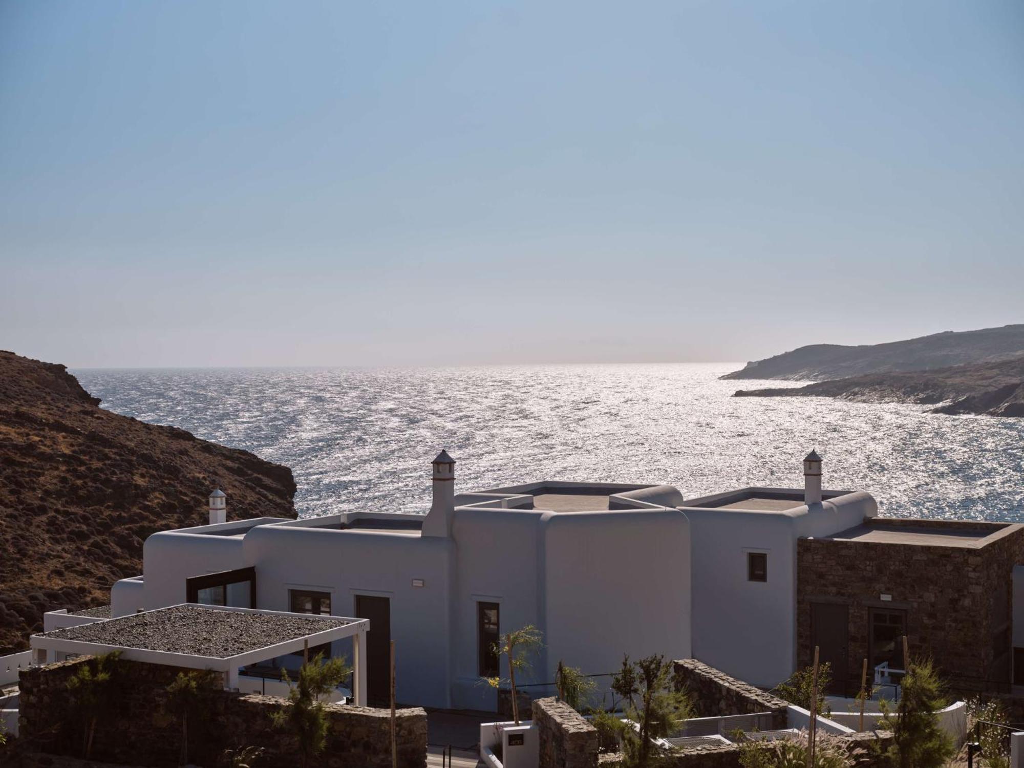 Semeli Coast Mykonos Curio Collection By Hilton Hotel Merchia Beach ภายนอก รูปภาพ