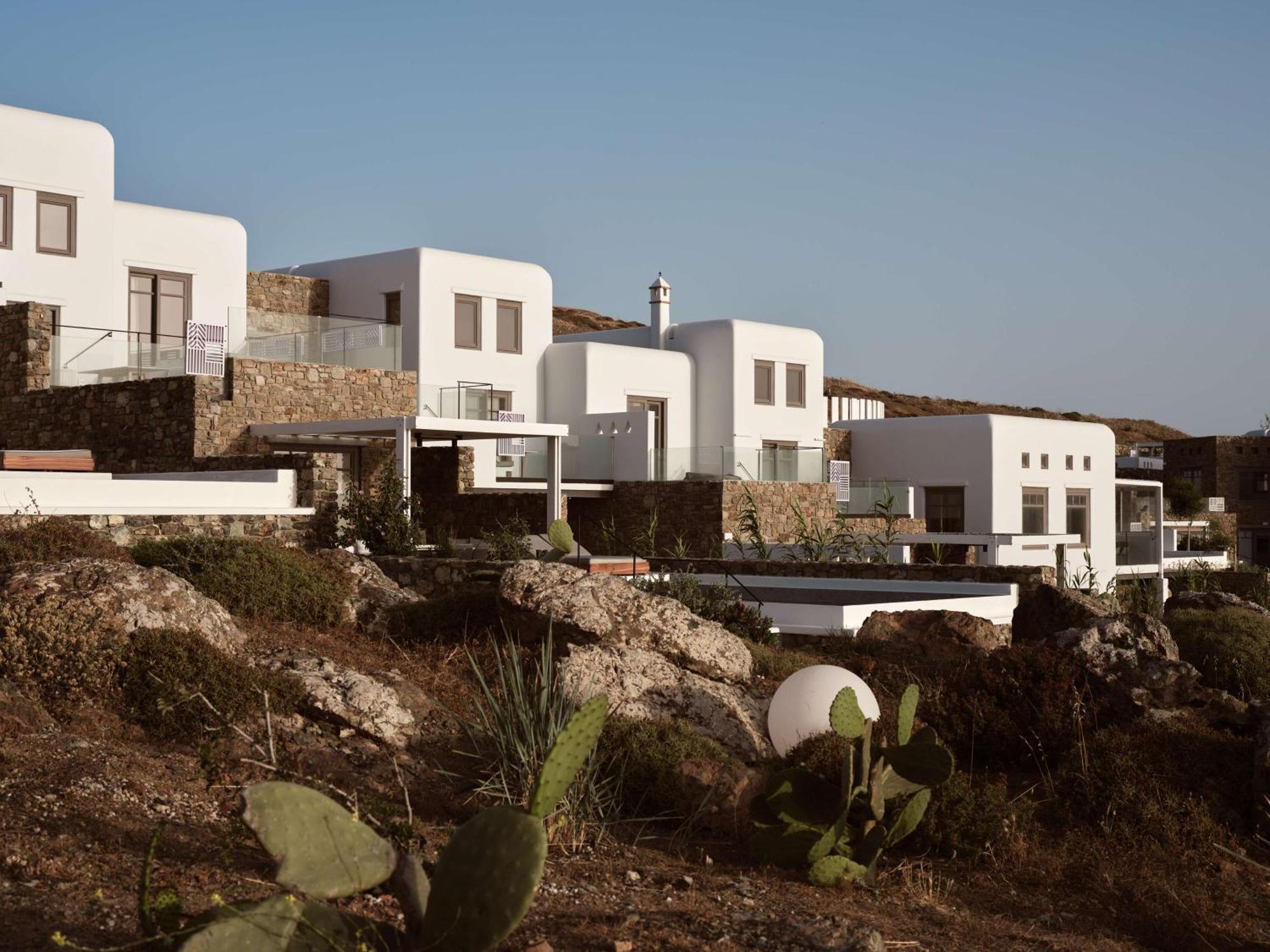 Semeli Coast Mykonos Curio Collection By Hilton Hotel Merchia Beach ภายนอก รูปภาพ