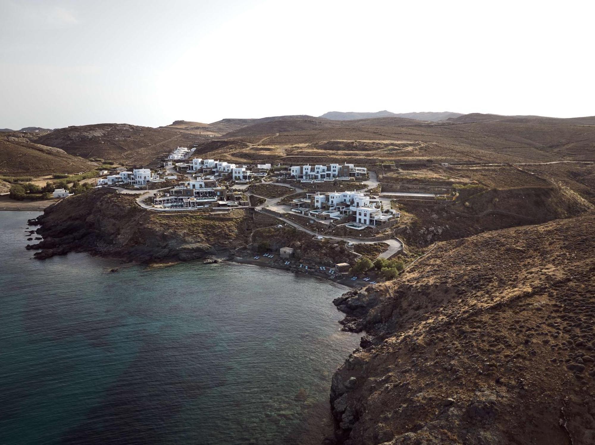Semeli Coast Mykonos Curio Collection By Hilton Hotel Merchia Beach ภายนอก รูปภาพ