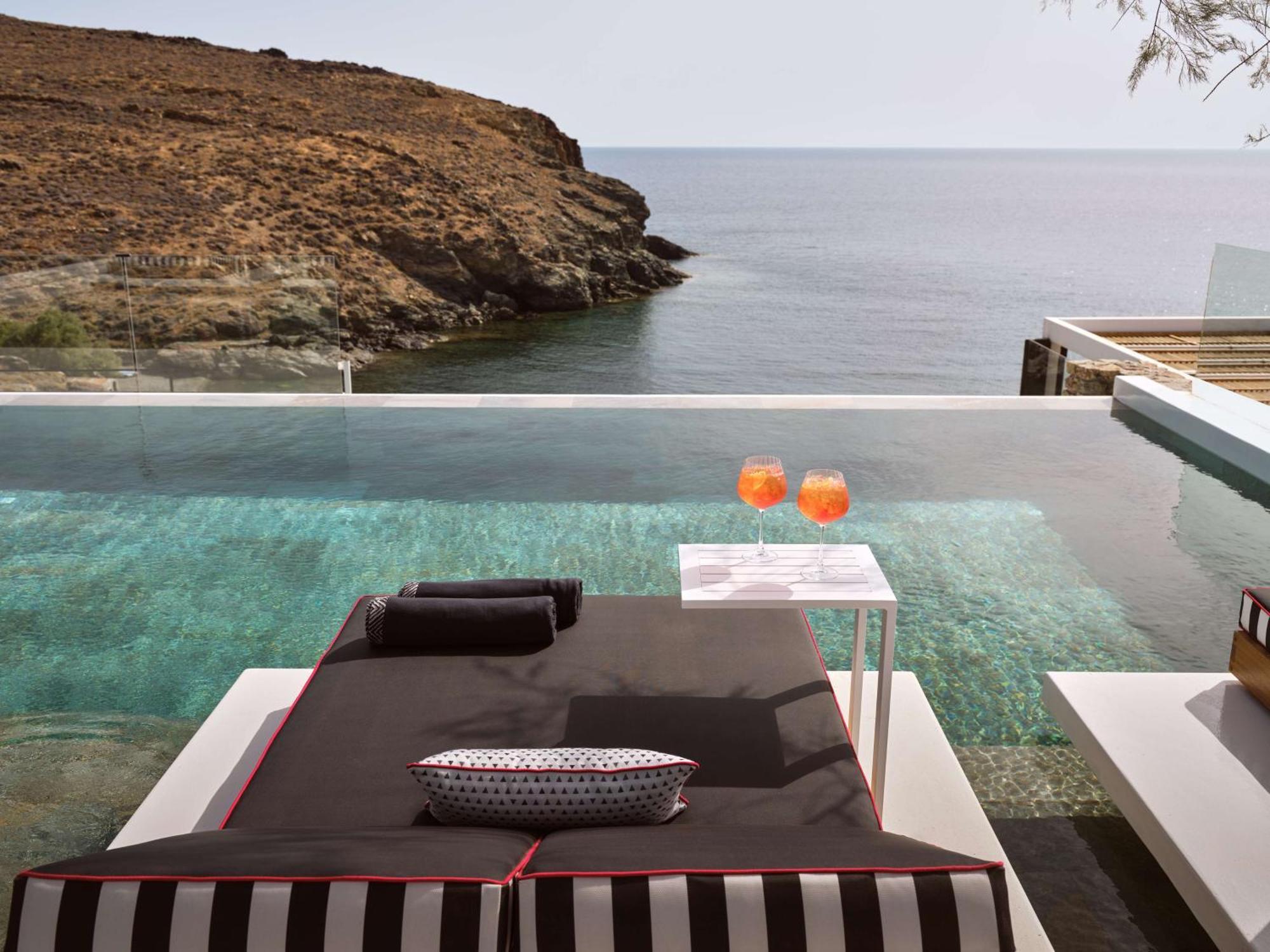 Semeli Coast Mykonos Curio Collection By Hilton Hotel Merchia Beach ภายนอก รูปภาพ