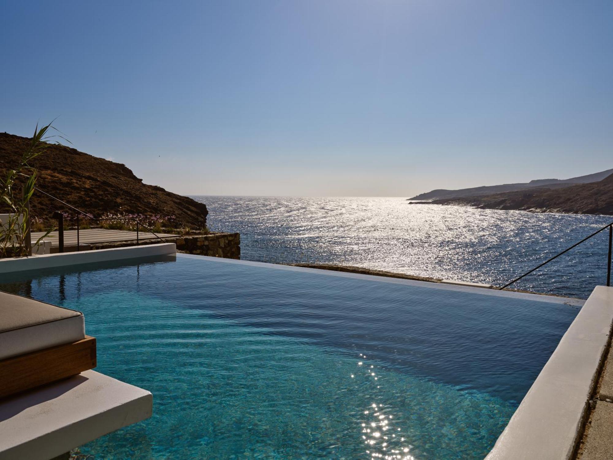 Semeli Coast Mykonos Curio Collection By Hilton Hotel Merchia Beach ภายนอก รูปภาพ