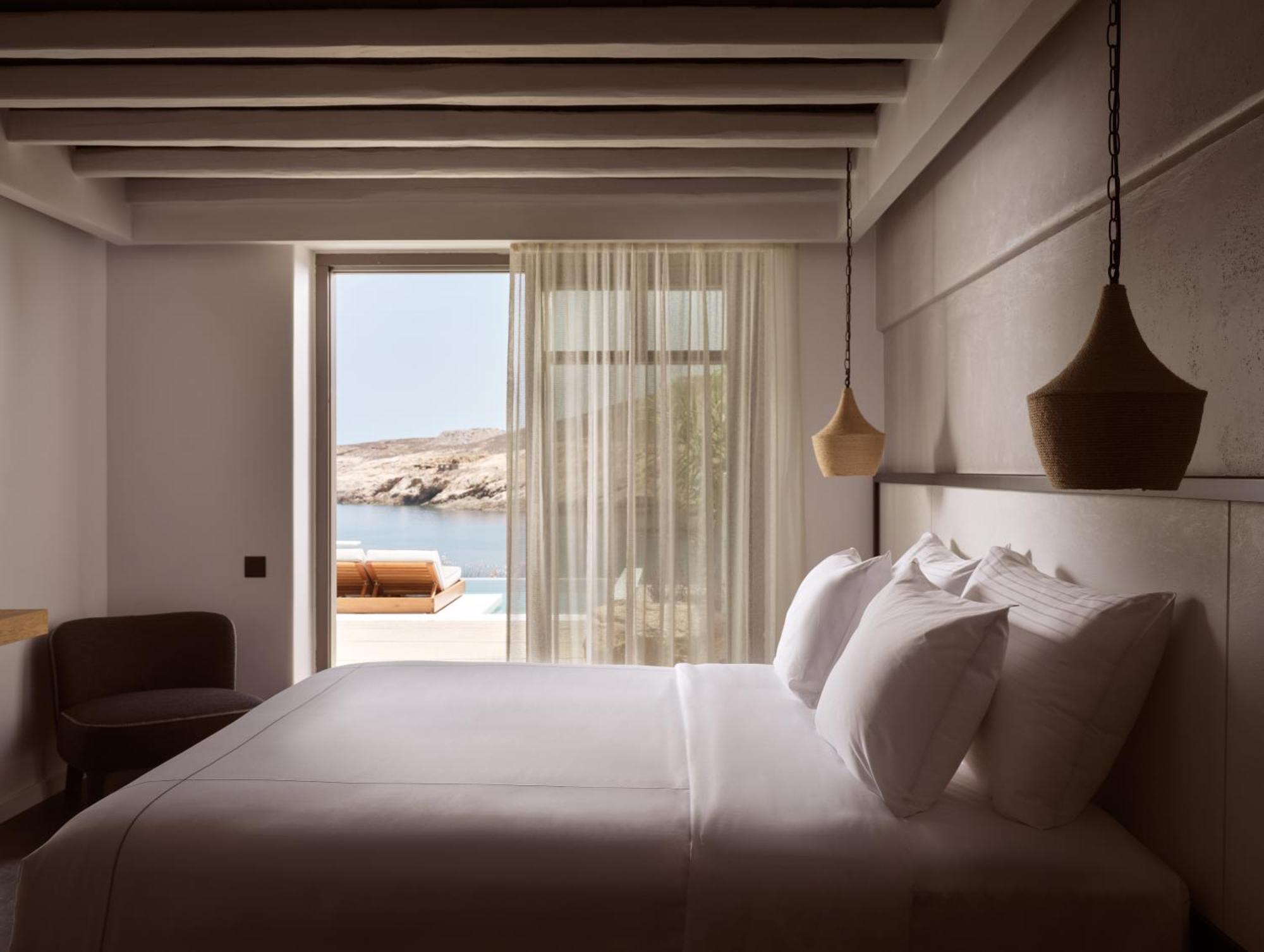 Semeli Coast Mykonos Curio Collection By Hilton Hotel Merchia Beach ภายนอก รูปภาพ