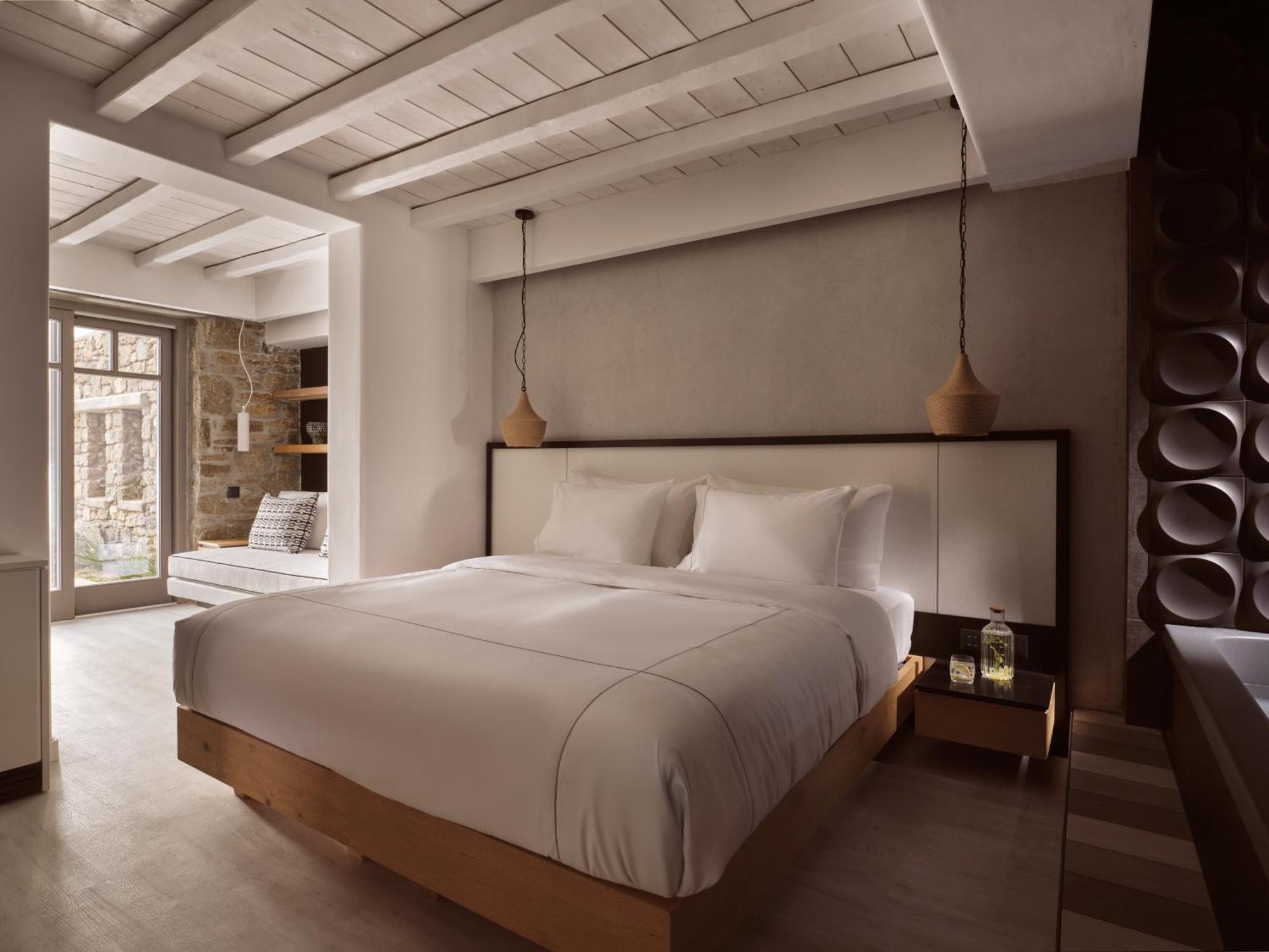 Semeli Coast Mykonos Curio Collection By Hilton Hotel Merchia Beach ภายนอก รูปภาพ