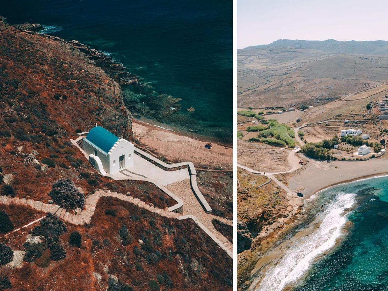 Semeli Coast Mykonos Curio Collection By Hilton Hotel Merchia Beach ภายนอก รูปภาพ