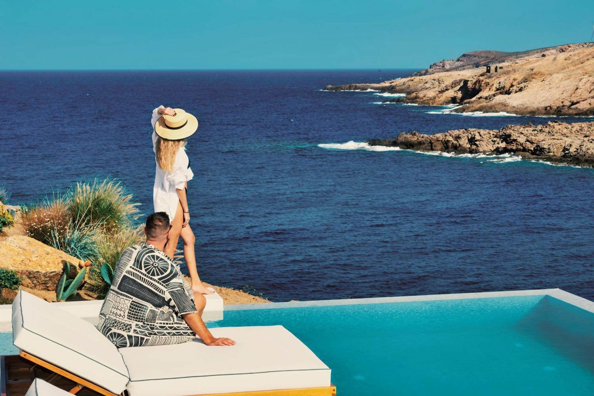 Semeli Coast Mykonos Curio Collection By Hilton Hotel Merchia Beach ภายนอก รูปภาพ